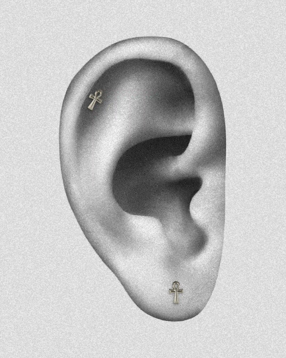 ANKARA THREADLESS END (14K GOLD) | Ear Studs | Earrings Jewelry