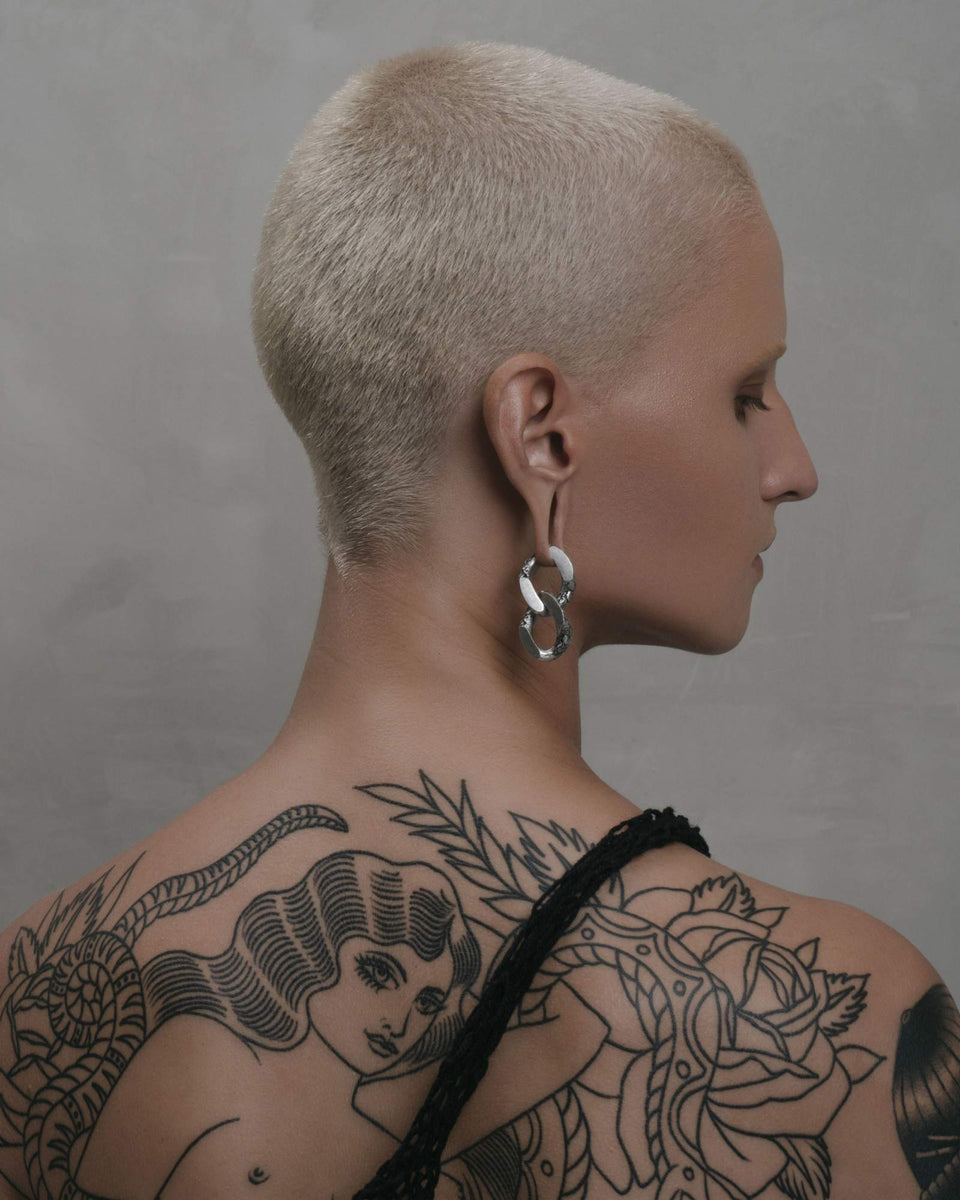 DUNGEON CHAIN HANGERS Stretched Ear Jewelry Ear Hangers