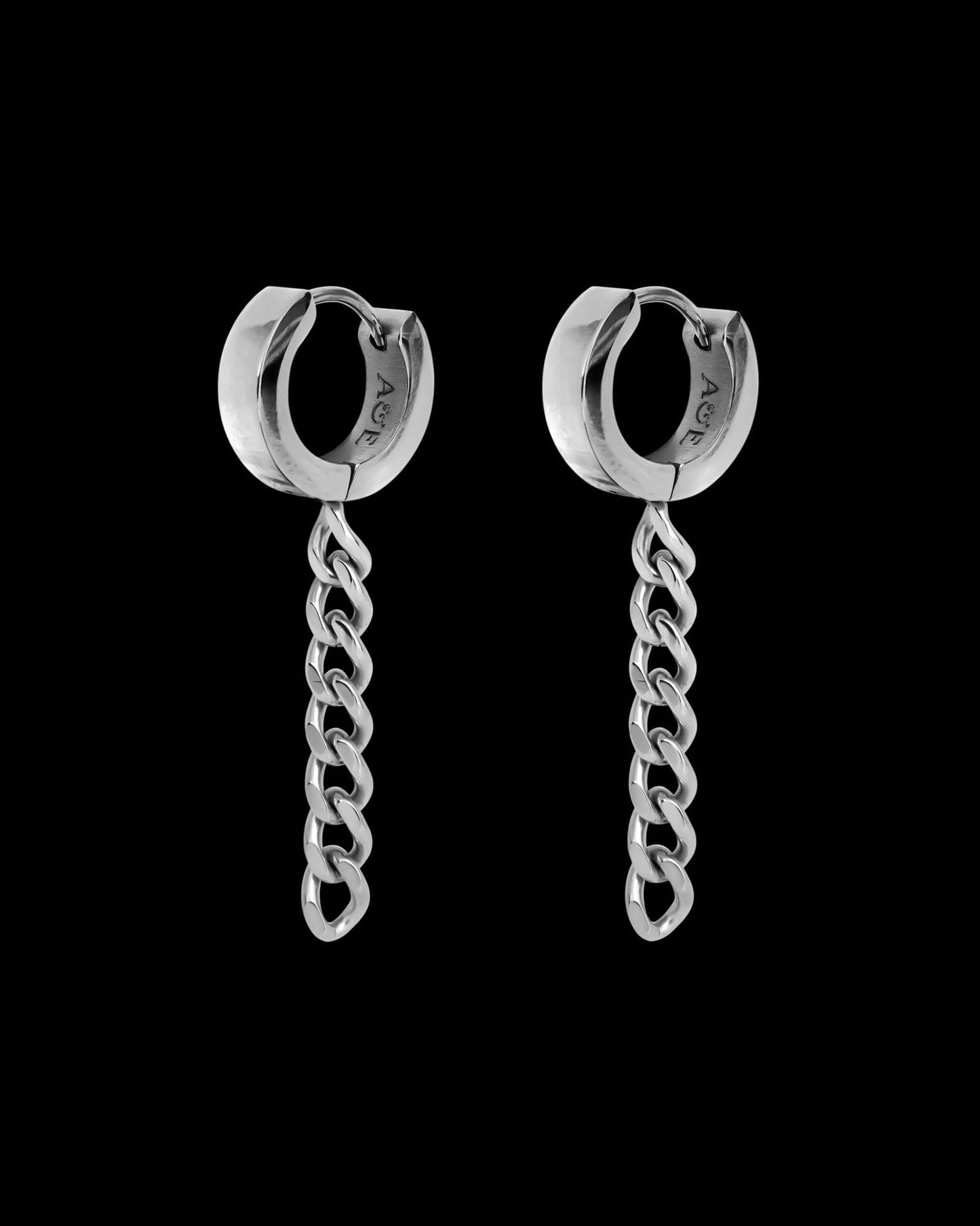 Axel Chain Huggie Earrings