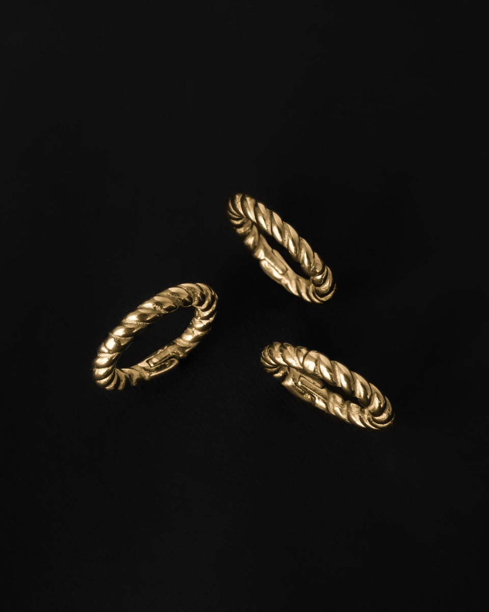 Classic Rope Ring Stacks Stretched Ear Jewelry Ear Gauge Jewelry