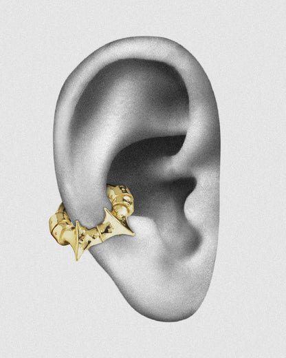 Vortex Ear Cuff-Ear Cuff- Gold - - Ask & Embla