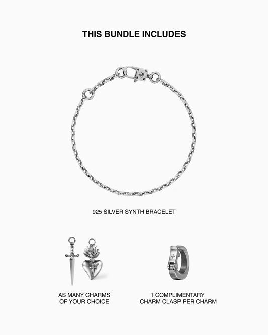 Synth Bracelet and Charm Bundle-Necklaces- - - Ask & Embla