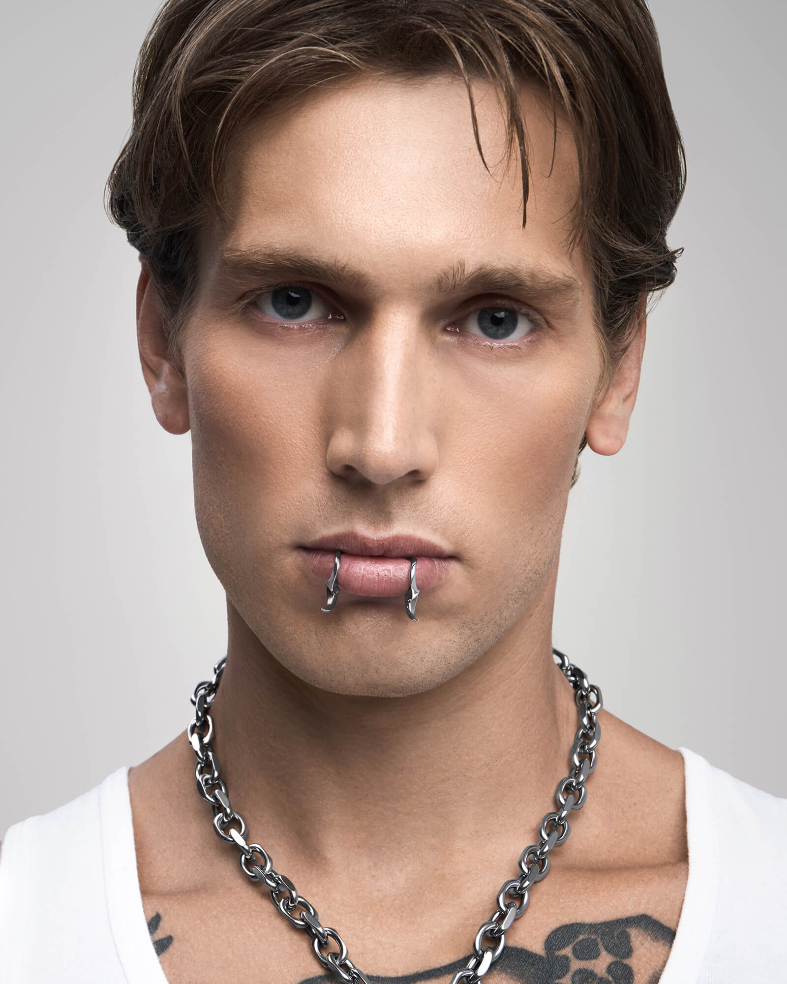 Delirium Lip Cuff-Lip Cuff- Silver - - Ask & Embla