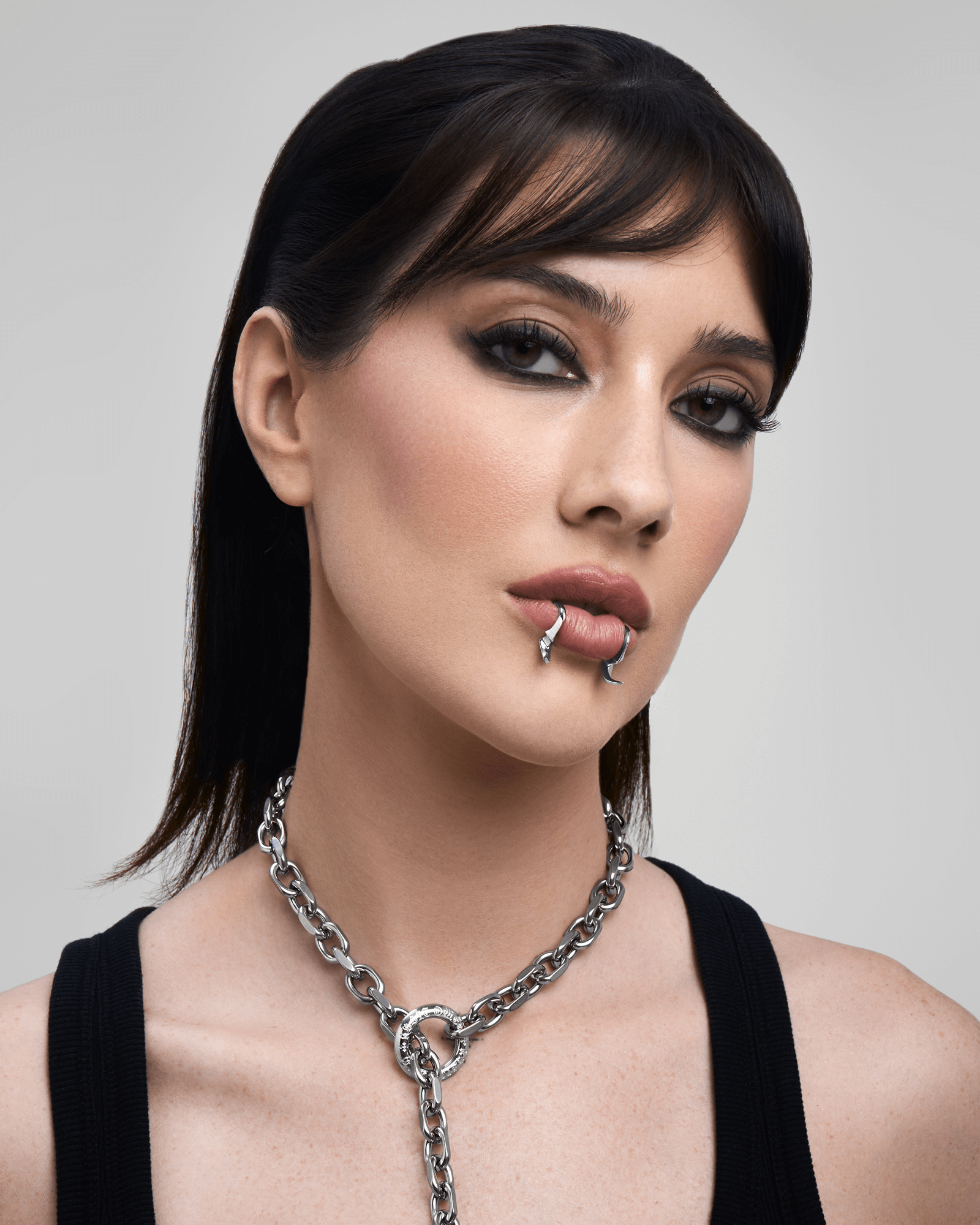 Delirium Lip Cuff-Lip Cuff- Silver - - Ask & Embla