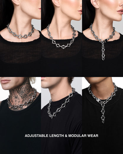 UNHOLY GRAIL Necklace-Chain Necklace- Silver - Medium - Ask & Embla