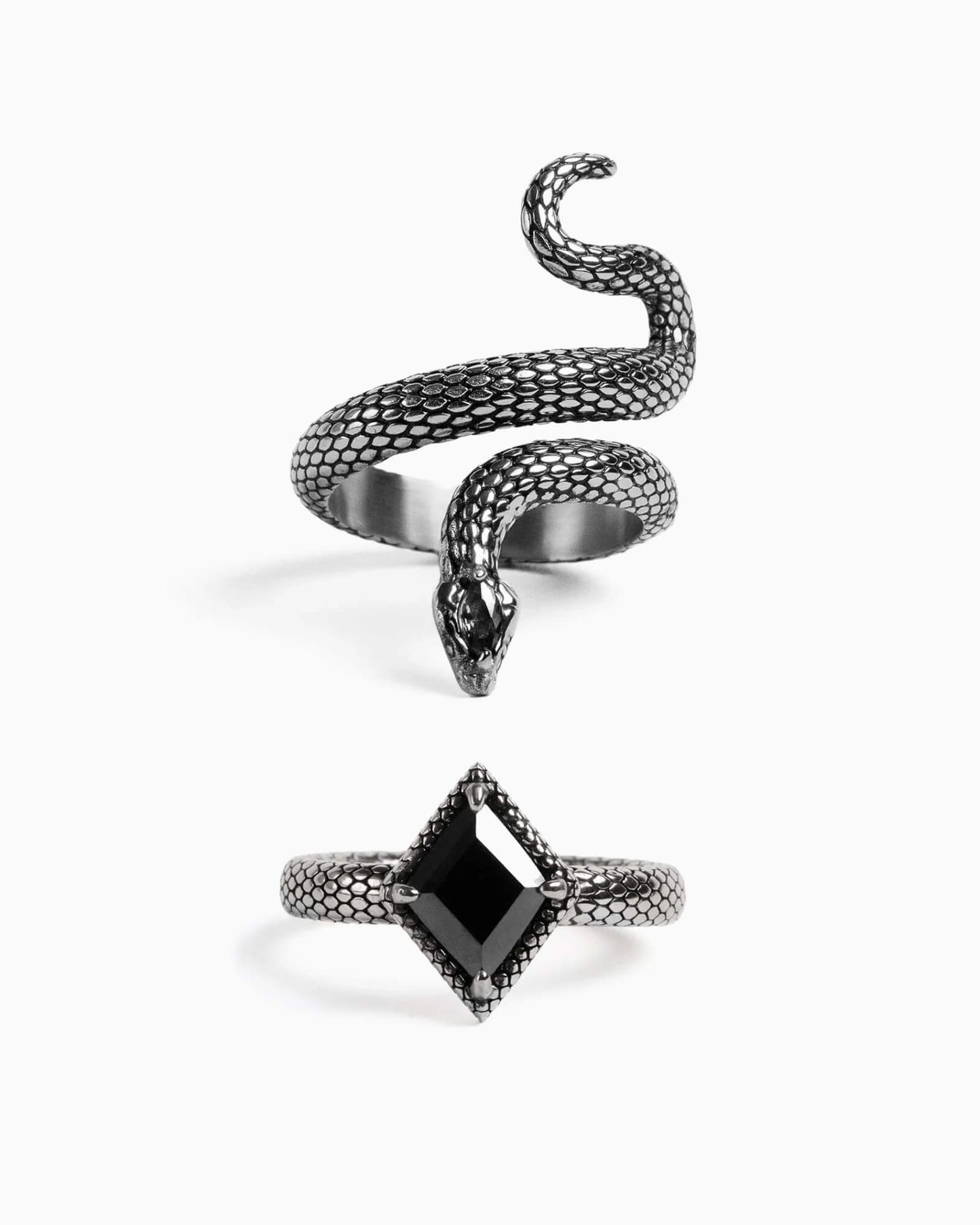 Serpentine Charmer Set-Rings- - - Ask & Embla
