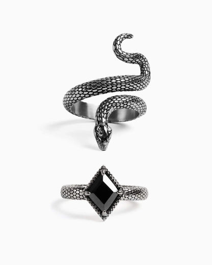 Serpentine Charmer Set-Rings- - - Ask & Embla
