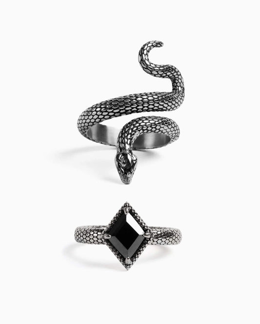 Serpentine Charmer Set-Rings- - - Ask & Embla