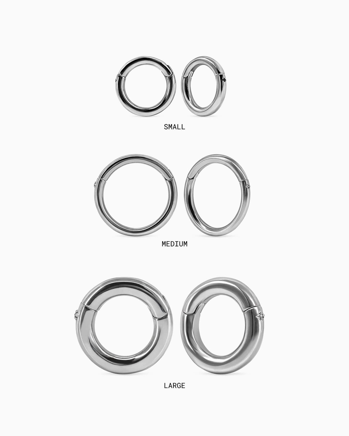 Halo Hangers - Large-Clicker Hangers- Silver - Large - Ask & Embla