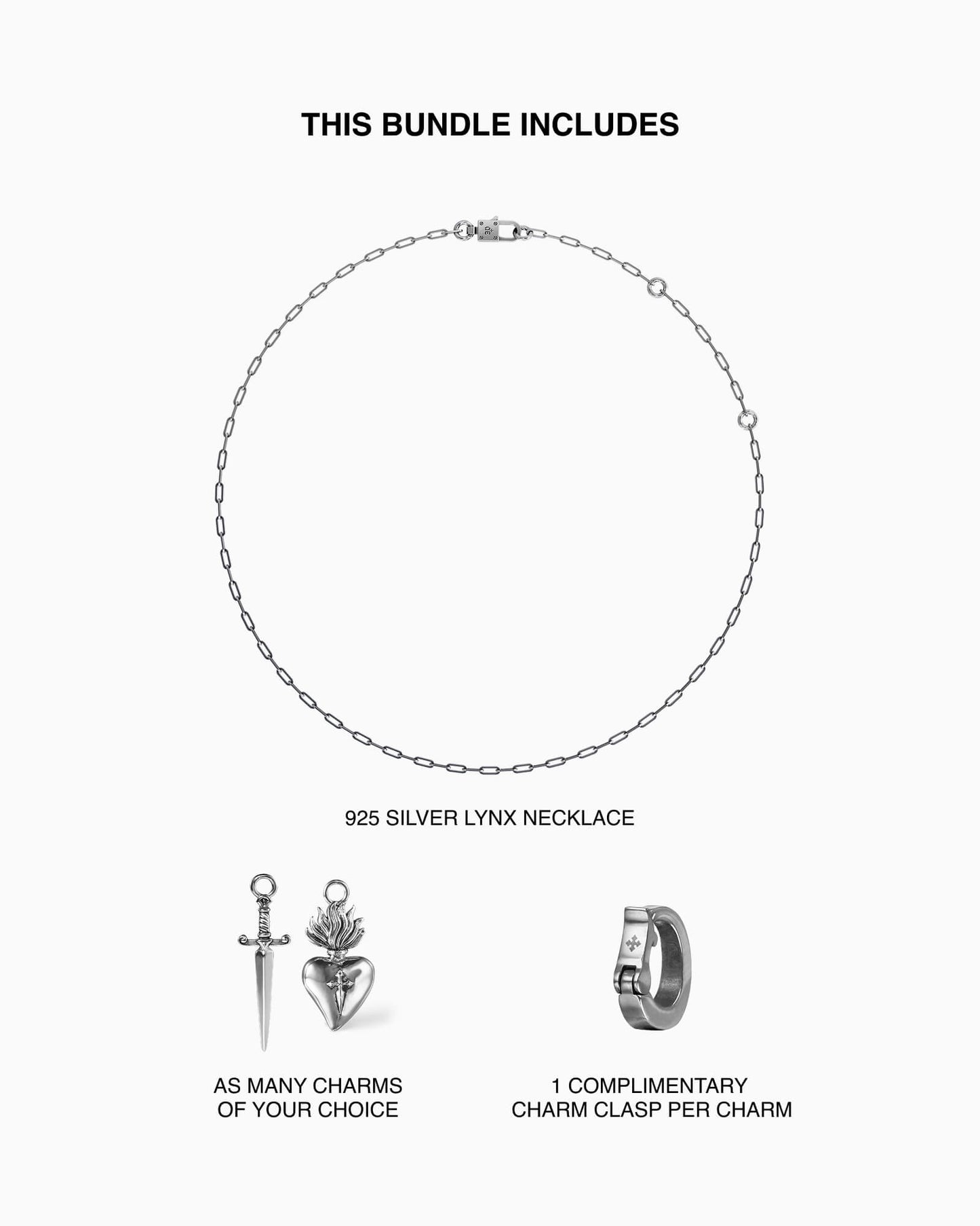 Lynx Necklace and Charm Bundle-Necklaces- - - Ask & Embla