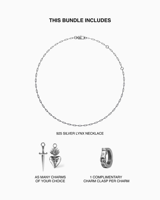 Lynx Necklace and Charm Bundle-Necklaces- - - Ask & Embla