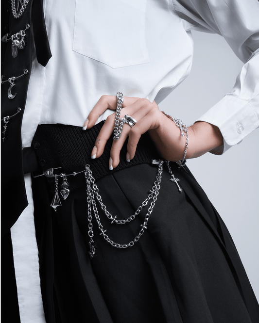 The Sacrament Safety Pin Brooch-Charms- Silver - - Ask & Embla