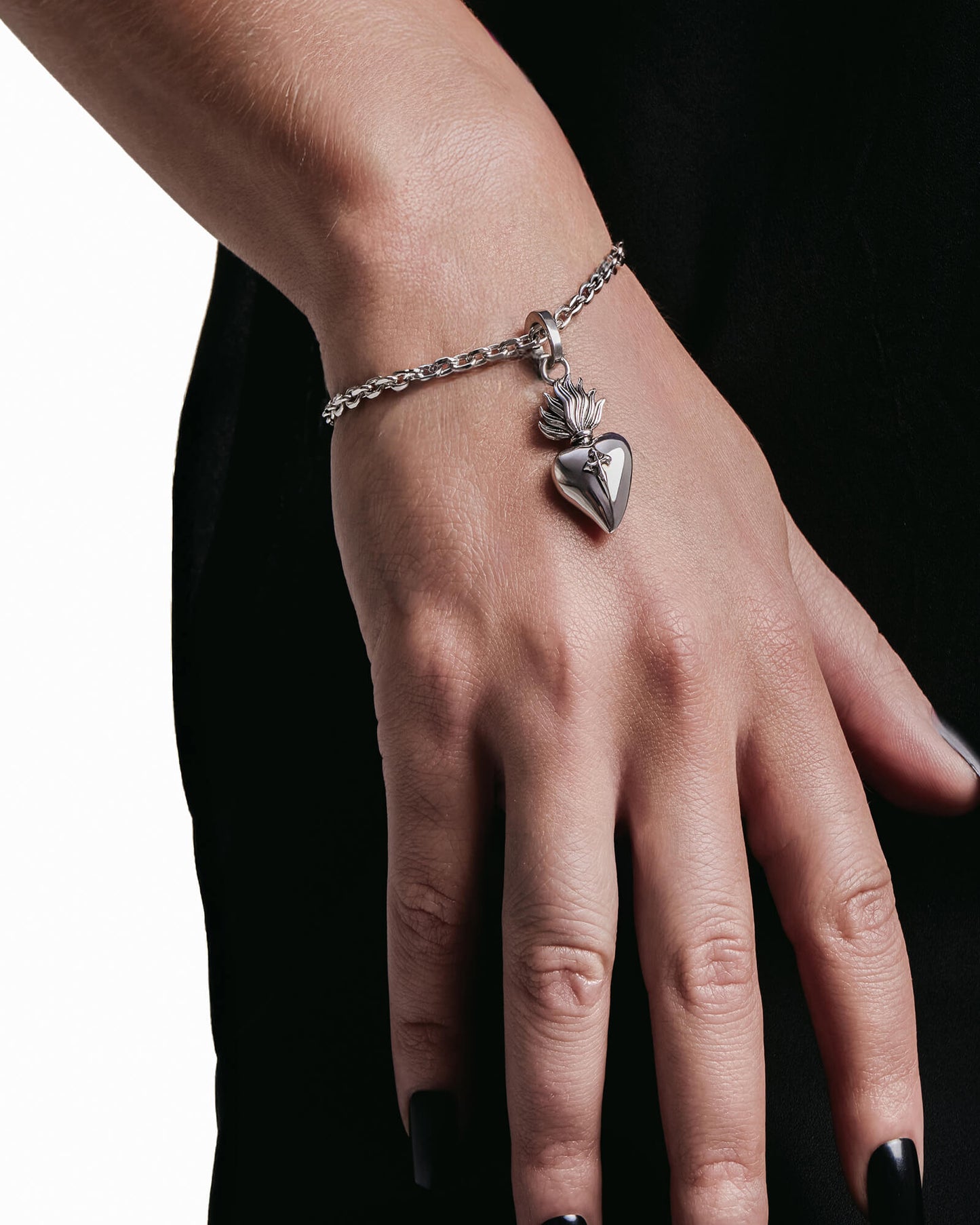 Synth Bracelet – 925 Silver-Chain Bracelet- Silver - 19.5 CM - Ask & Embla