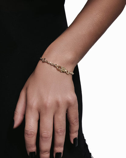 Synth Bracelet – 925 Silver-Chain Bracelet- Silver - 19.5 CM - Ask & Embla