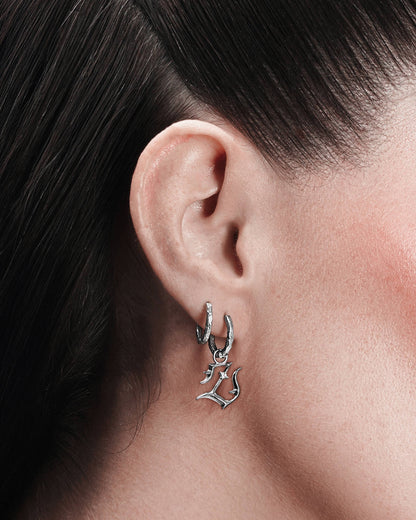 Synthesis Earrings No. 1-Ear Huggies- Silver - - Ask & Embla