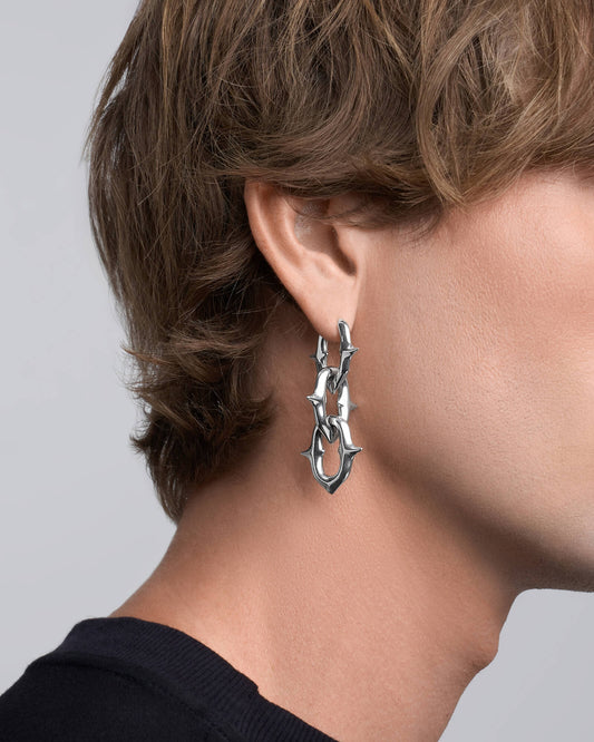 UNHOLY GRAIL Earrings-Ear Dangles- Silver - - Ask & Embla