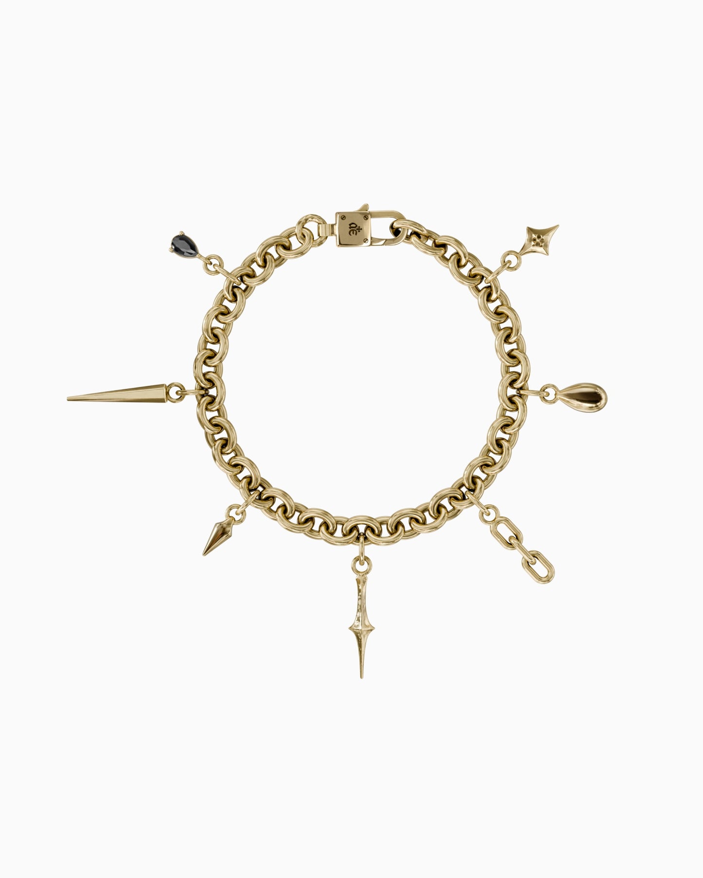 Element charm bracelet-Charm Bracelets- Gold - - Ask & Embla