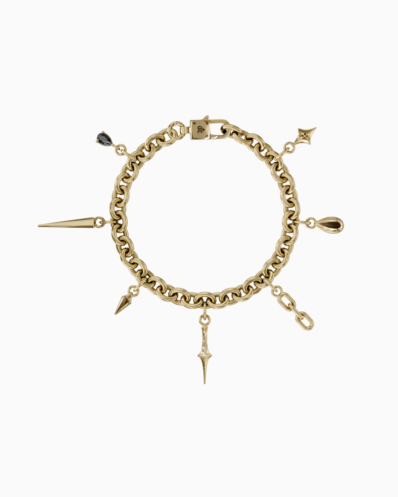 Element charm bracelet-Charm Bracelets- Gold - - Ask & Embla