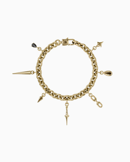 Element charm bracelet-Charm Bracelets- Gold - - Ask & Embla