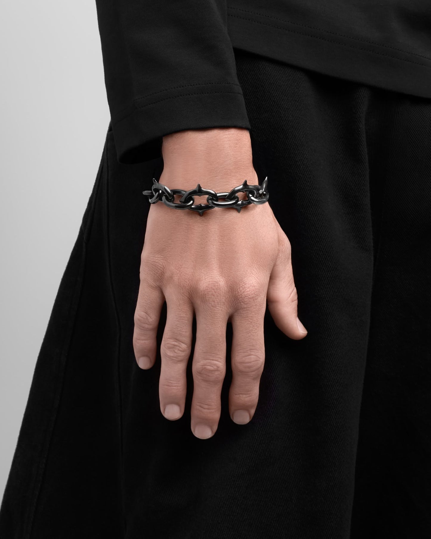 UNHOLY GRAIL Bracelet-Chain Bracelet- Gunmetal - 19.5 CM - Ask & Embla