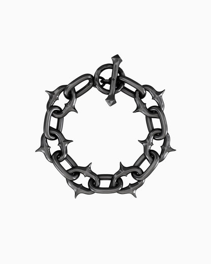 UNHOLY GRAIL Bracelet-Chain Bracelet- Gunmetal - 19.5 CM - Ask & Embla