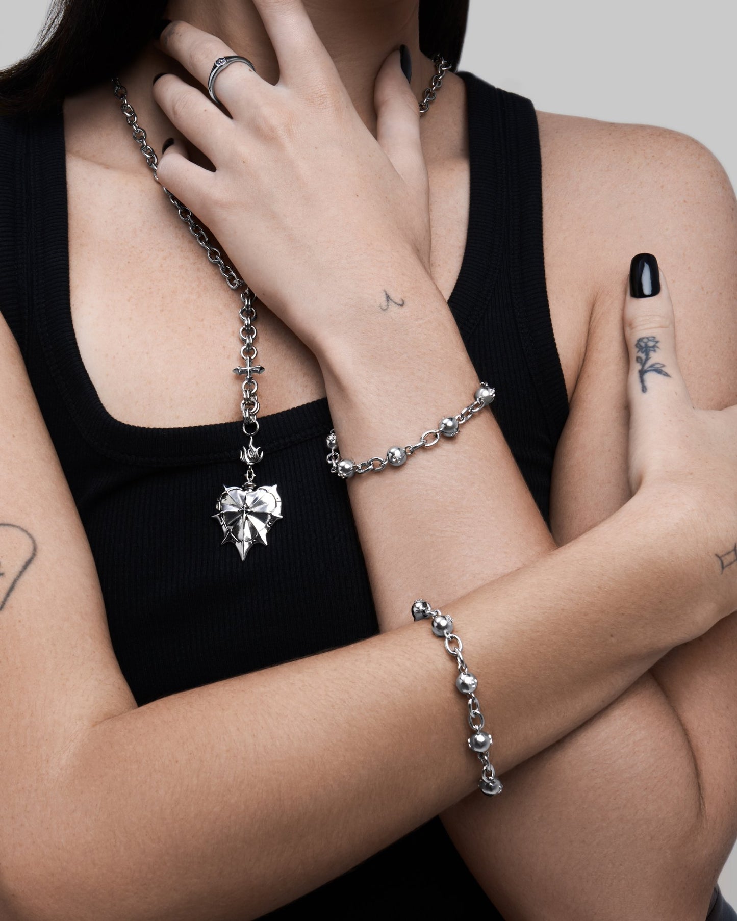 Lore Bracelet-Chain Bracelet- Silver - 19.5 CM - Ask & Embla