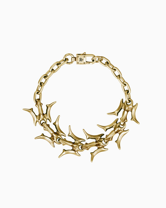 Vertebrae bracelet-Bracelets- Gold - 22 CM - Ask & Embla