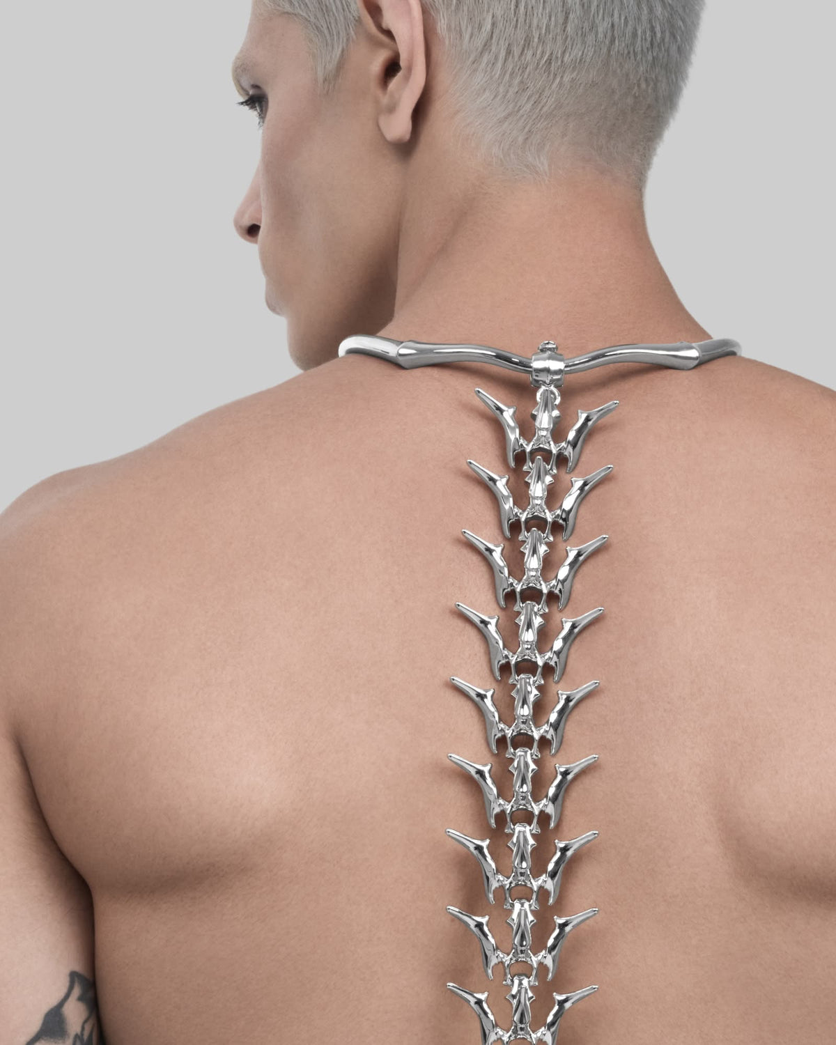 Vertebrae Spine collar necklace-Choker Necklaces- - - Ask & Embla