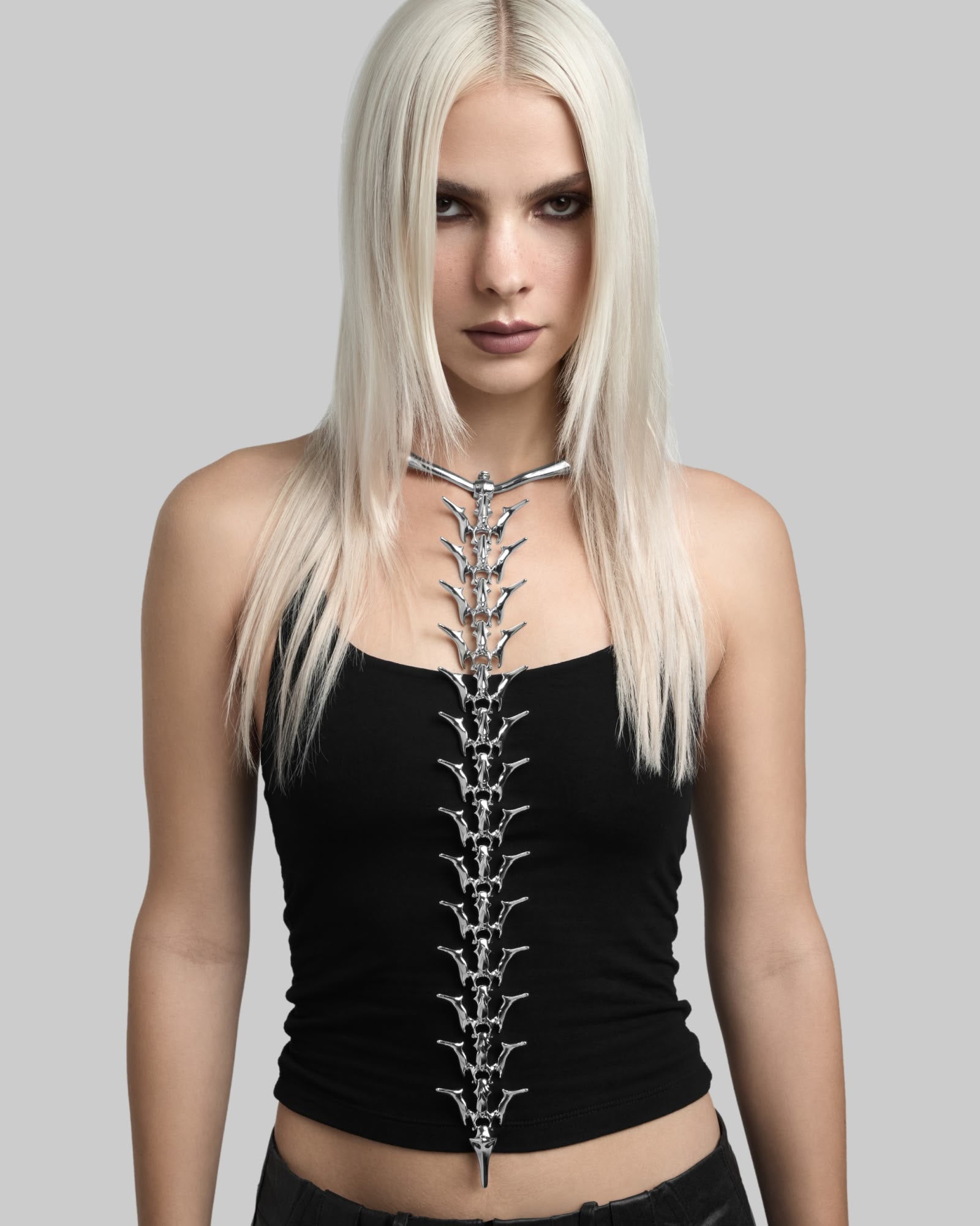 Vertebrae Spine collar necklace-Choker Necklaces- - - Ask & Embla