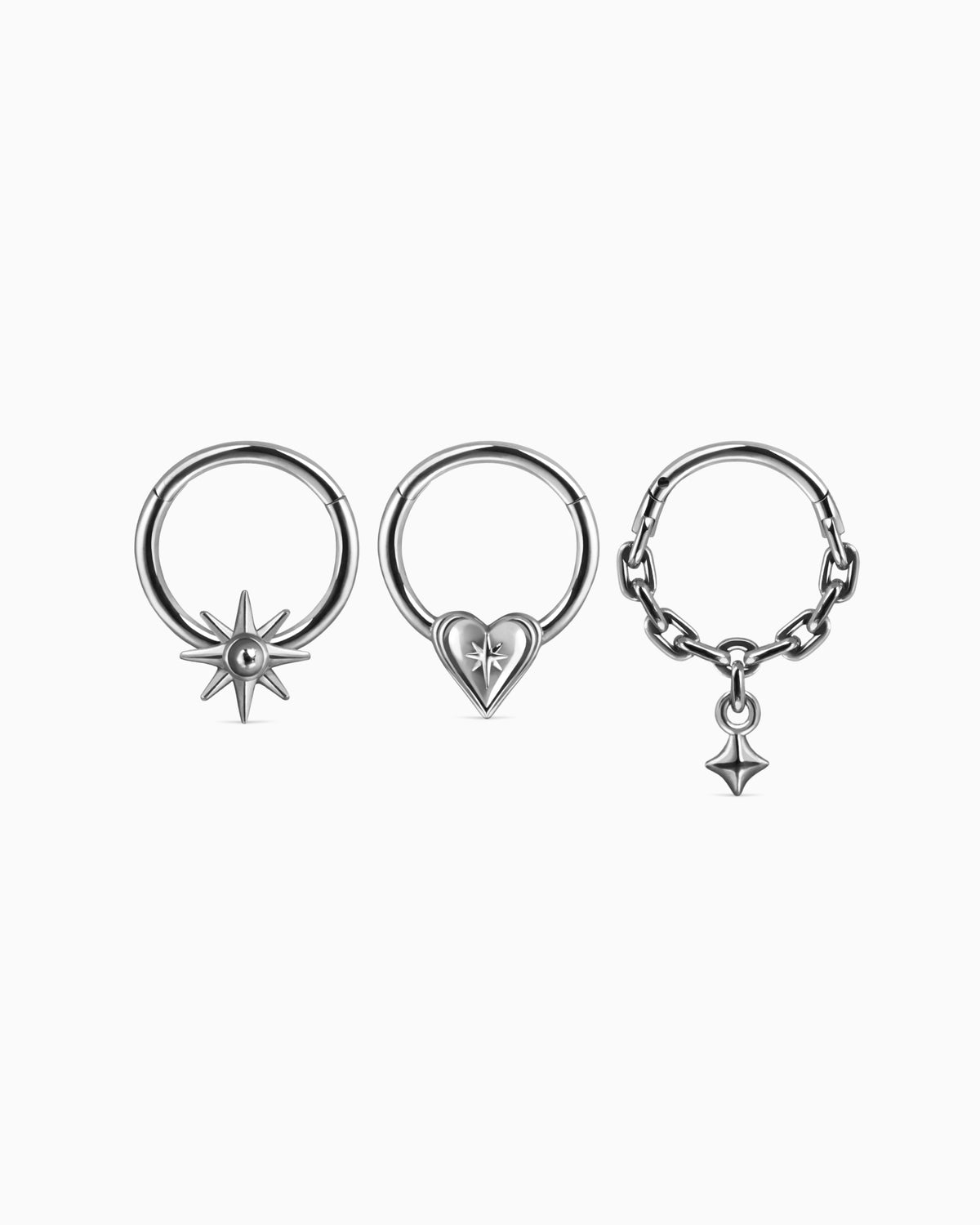 SANCTUM CLICKER SET - Body Jewelry - Septum Rings