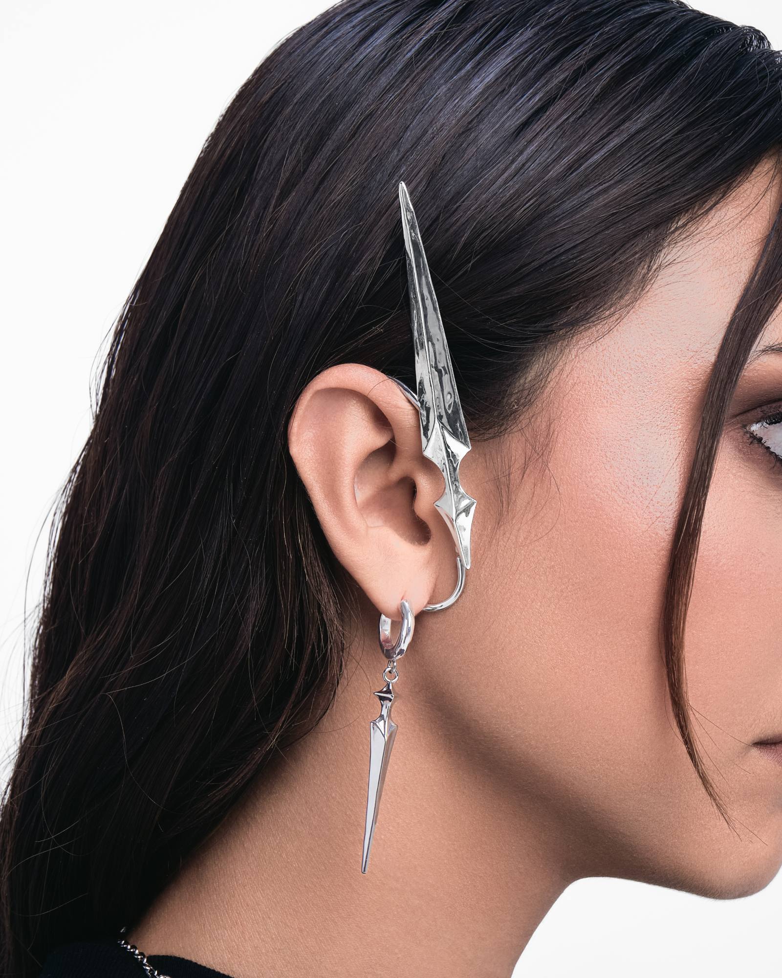 Saber Ear Cuff-Ear Cuff- Silver - A pair - Ask & Embla