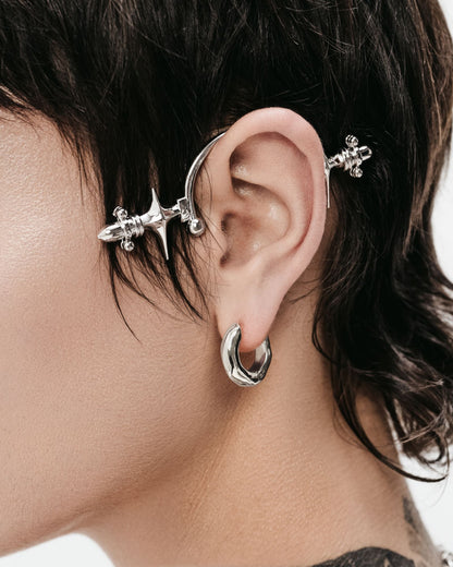 Lucent Ear Cuff-Ear Cuff- Silver - - Ask & Embla