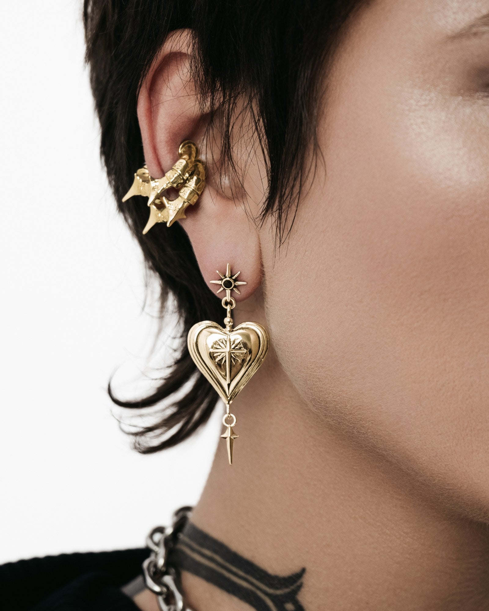 Vortex Ear Cuff-Ear Cuff- Gold - - Ask & Embla