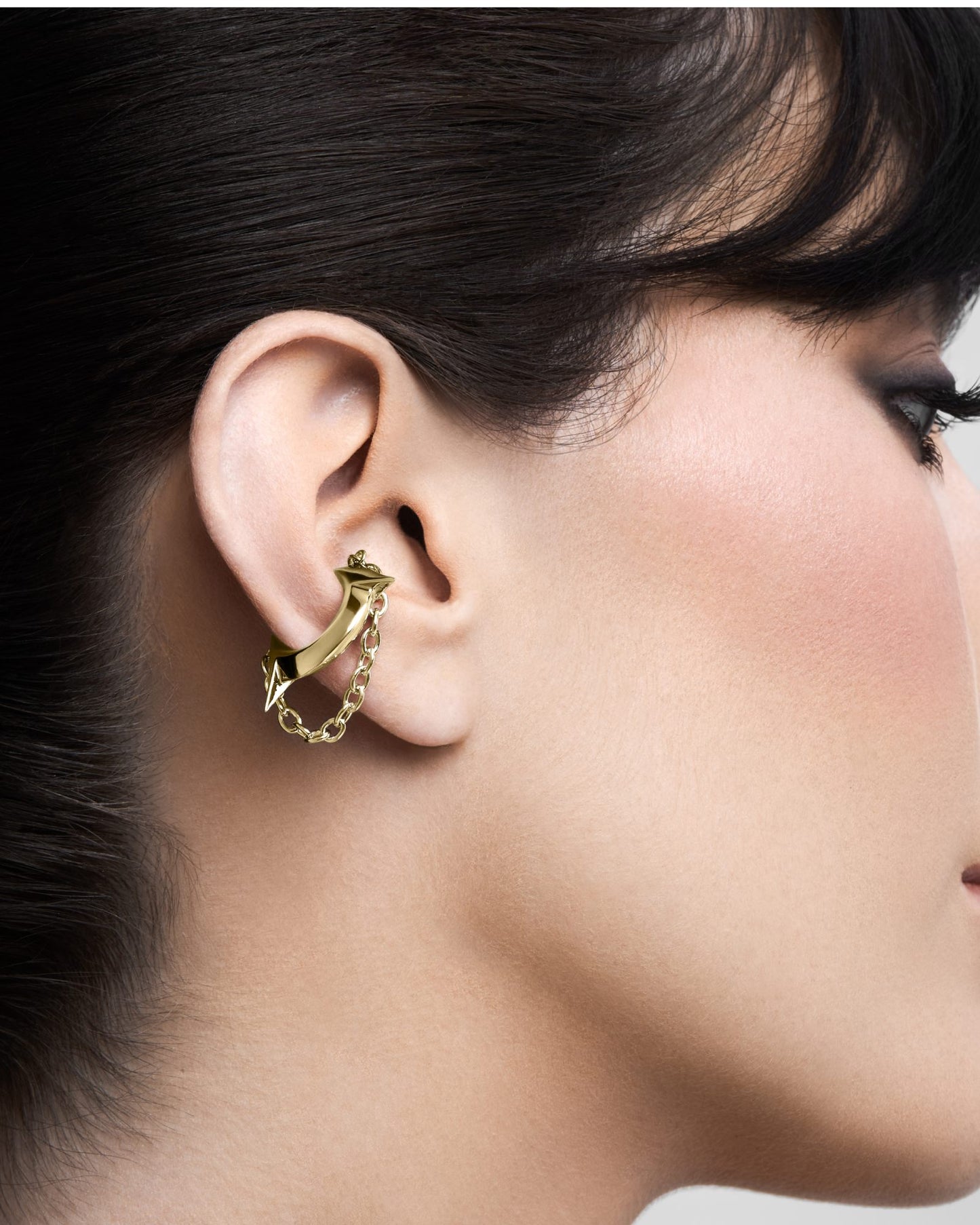 Exe Chain Ear Cuff-Ear Cuff- Silver - - Ask & Embla