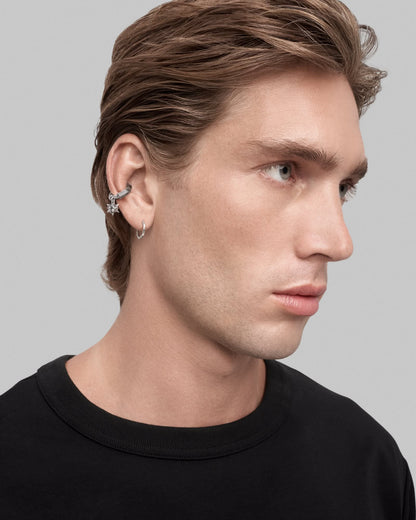 Meg Murayama x Ask & Embla Duskrider ear cuff-Ear Cuffs- Silver - - Ask & Embla