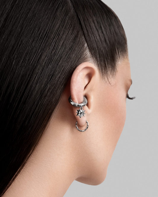 Meg Murayama x Ask & Embla Duskrider ear cuff-Ear Cuffs- Silver - - Ask & Embla