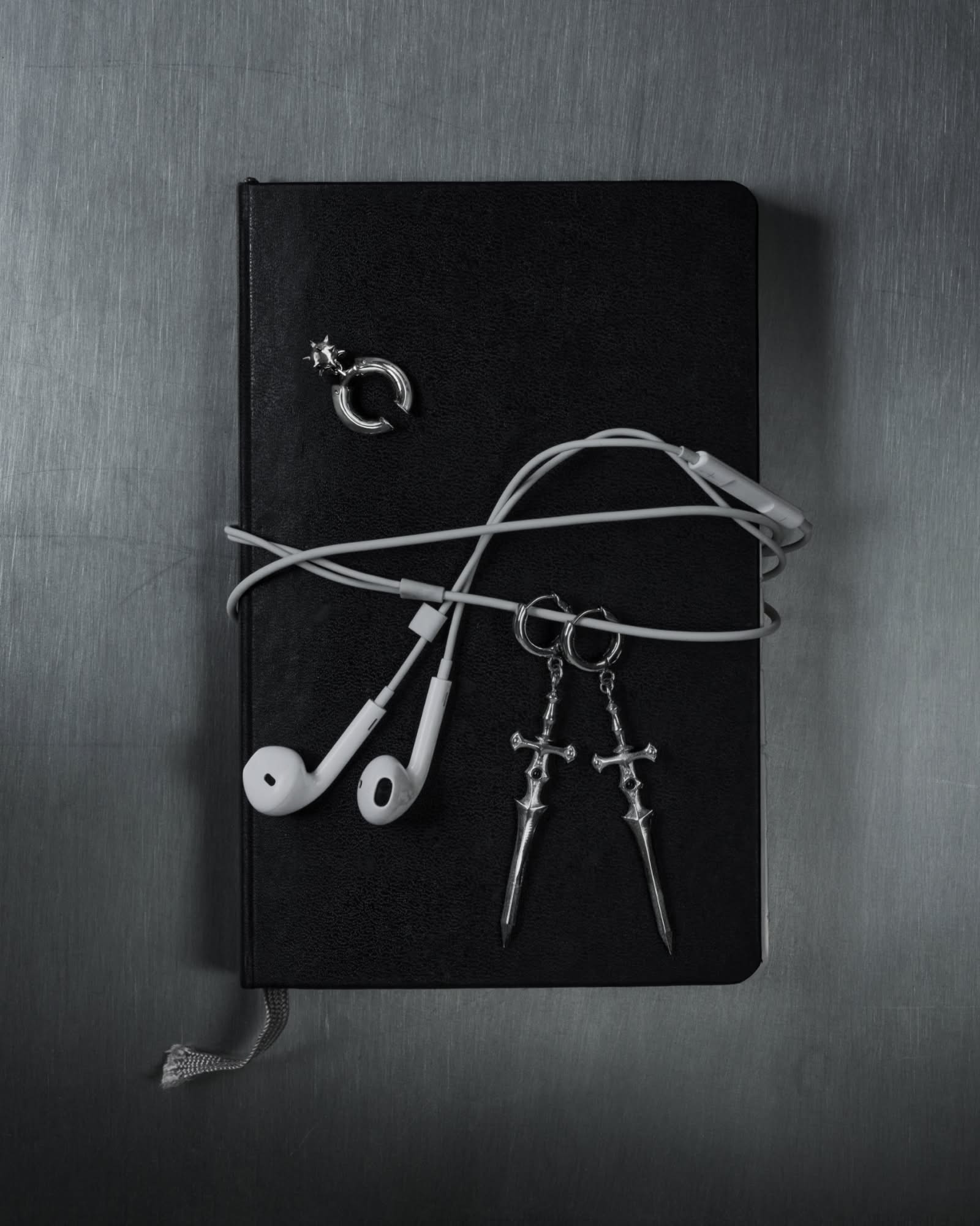 Meg Murayama x Ask & Embla Duskrider ear cuff-Ear Cuffs- Silver - - Ask & Embla