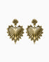 Sacred Heart Earrings-Ear Dangles- Gold - - Ask & Embla