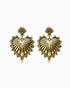 Sacred Heart Earrings-Ear Dangles- Gold - - Ask & Embla