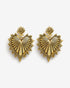 Sacred Heart Earrings-Ear Dangles- Gold - - Ask & Embla