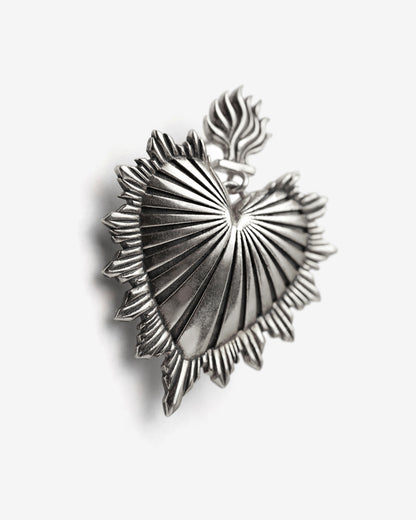 Sacred Heart Earrings-Ear Dangles- Gold - - Ask & Embla