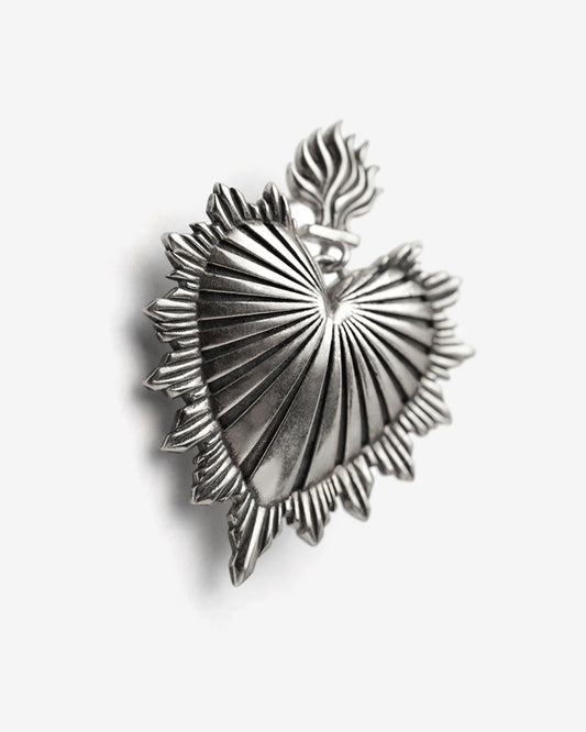 Sacred Heart Earrings-Ear Dangles- Gold - - Ask & Embla