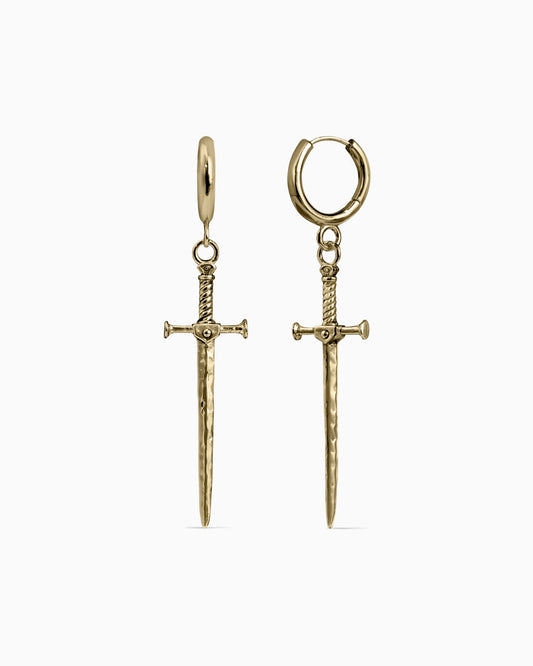 Aradia Sword Earrings-Ear Dangles- Silver - - Ask & Embla