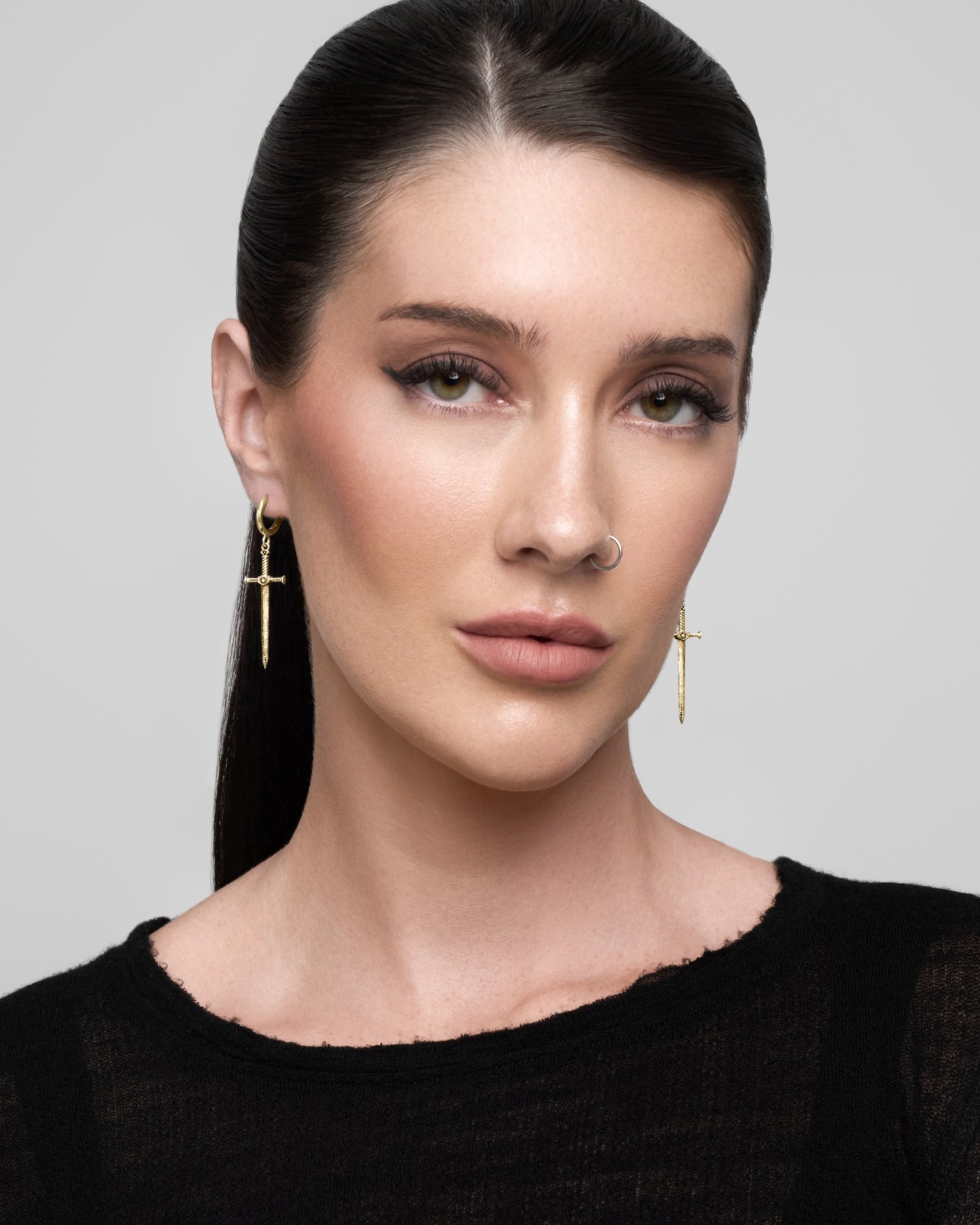 Aradia Sword Earrings-Ear Dangles- Silver - - Ask & Embla