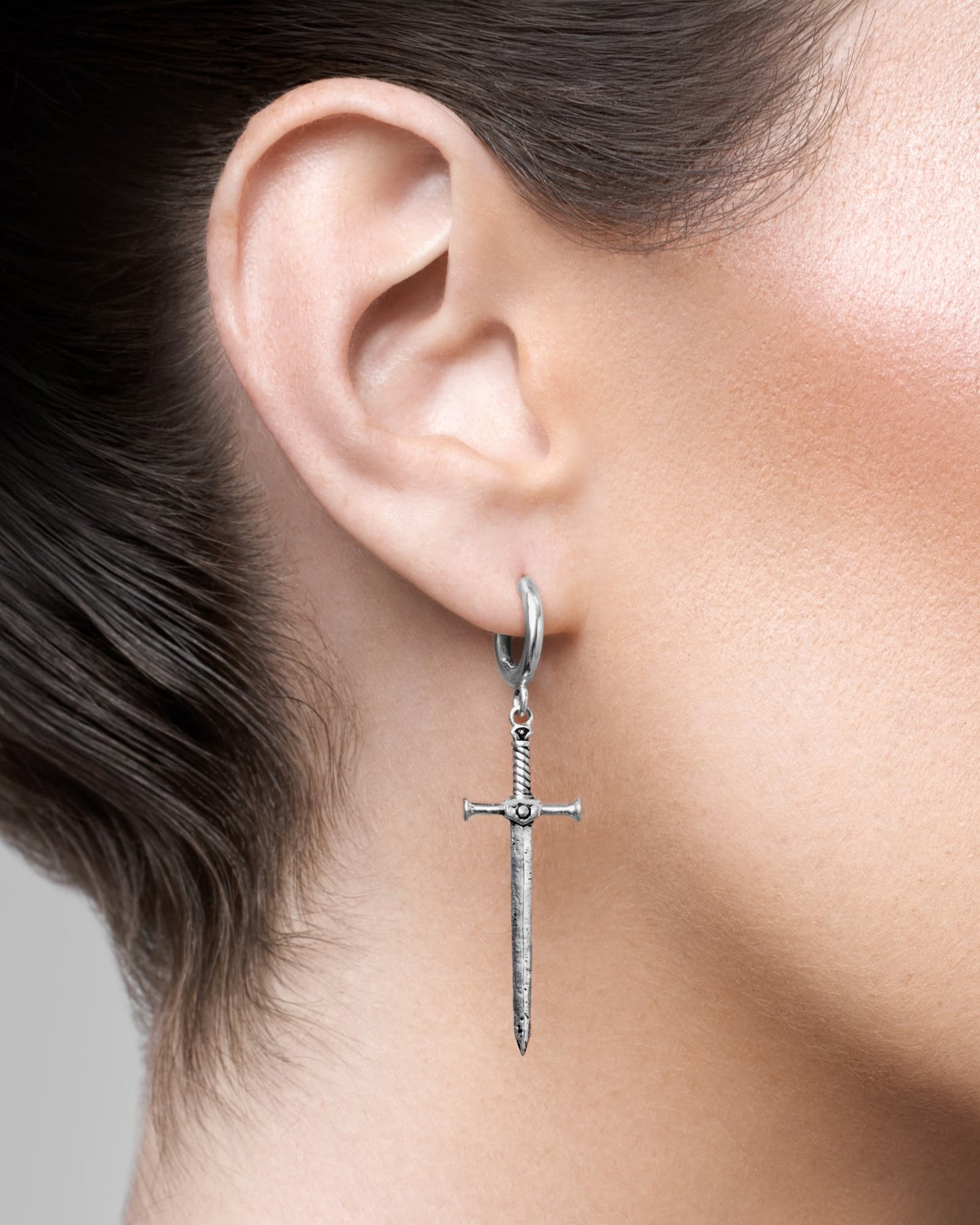 Aradia Sword Earrings-Ear Dangles- Silver - - Ask & Embla