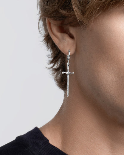 Aradia Sword Earrings-Ear Dangles- Silver - - Ask & Embla
