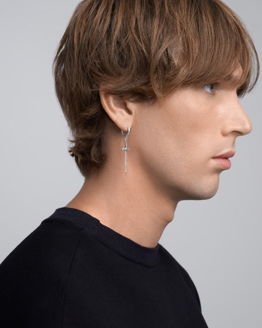 Aradia Sword Earrings-Ear Dangles- Silver - - Ask & Embla