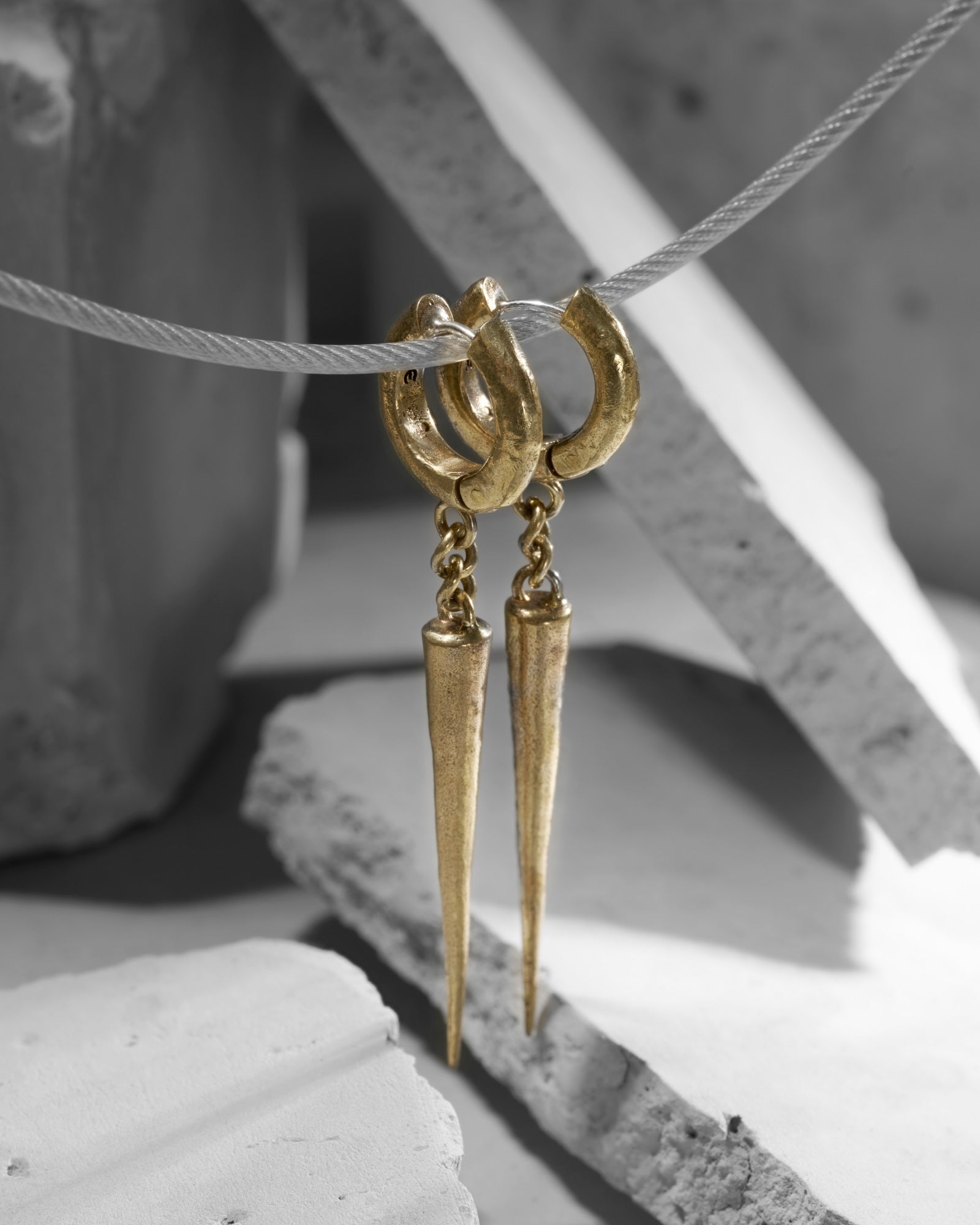 STALACTITE Earrings-Ear Dangles- Silver - - Ask & Embla