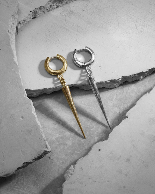 STALACTITE Earrings-Ear Dangles- Silver - - Ask & Embla