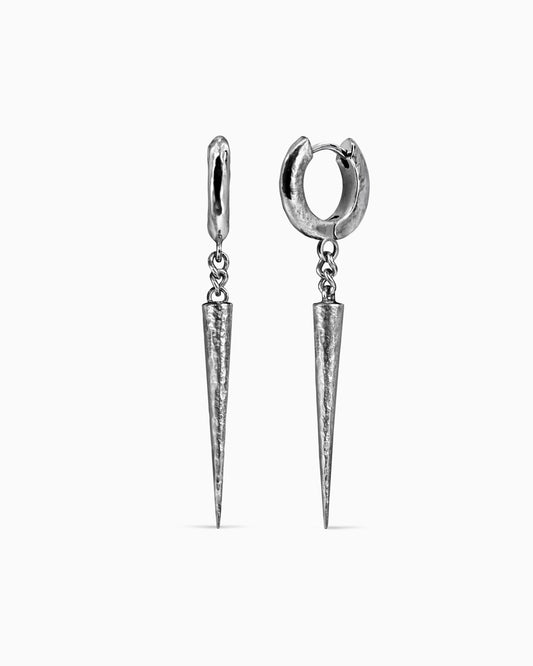 STALACTITE Earrings-Ear Dangles- Silver - - Ask & Embla